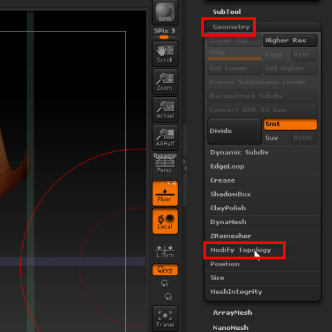 how to clear hidden in zbrush